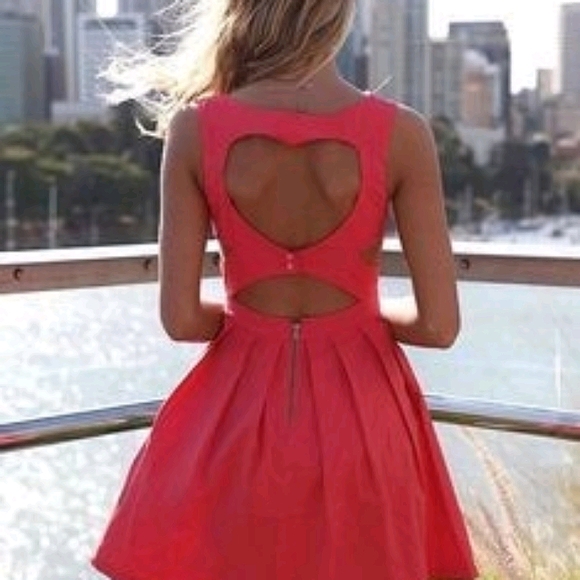 Topshop Petite Ribbed Dress with Heart Cutout - Picture 5 of 5